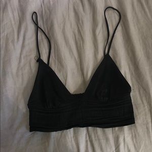 Zara black bralette top